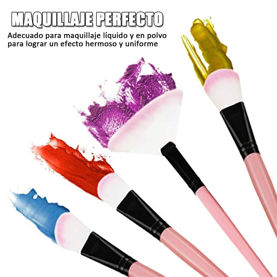 Base Maquillaje Professional Set de Brochas - RFAIKA 32 Piezas Pinceles de Maquillaje Suaves Belleza Maquillaje - Sombras de Ojos Set de Brochas Cosmético Fundación Ojo Cara Sonrojo Cepillos Polvos Maquillaje (rosa)